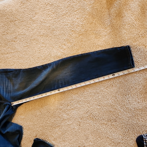 White House Black Market Skinny Ankle Leather Embellished Jeans - Picture 5 of 12